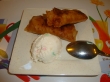 Filipino Turon (Fried Banana Roll with Ice Cream)                                 