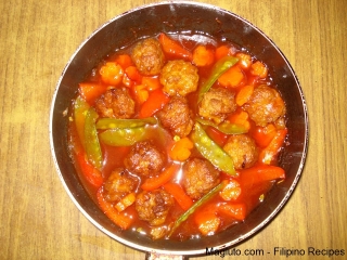 Filipino Sweet and Sour Meatballs                  