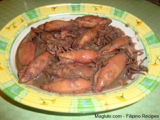 Filipino Adobong Pusit