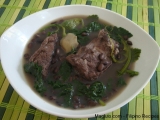 filipino-recipe-black-beans-with bittermelon-leave13