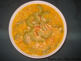 Filipino Ginisang Ampalaya