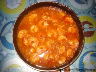 Pinoy Style Sweet and Spicy Prawn