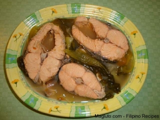 Filipino Recipe Sinigang na Salmon